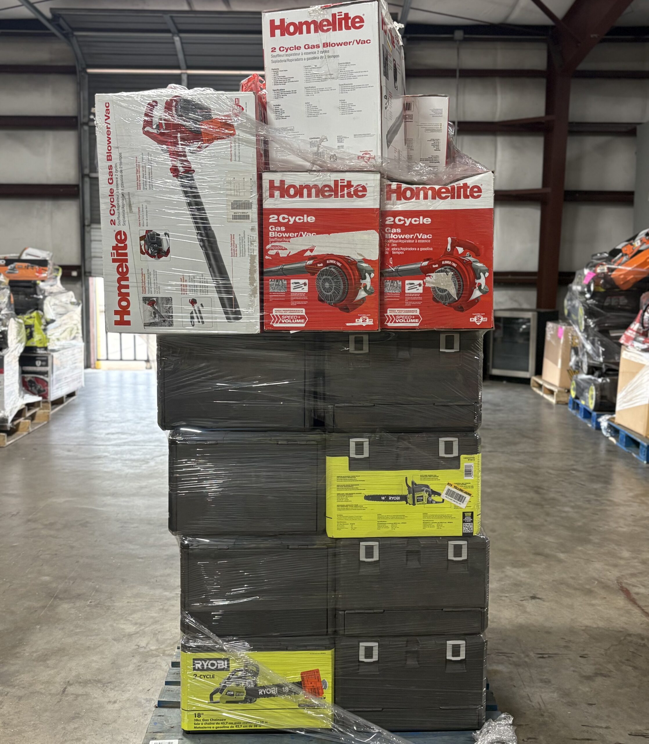 Gas Chainsaw and Blower Pallet